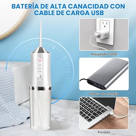 Irrigador Oral portátil, limpieza de dientes