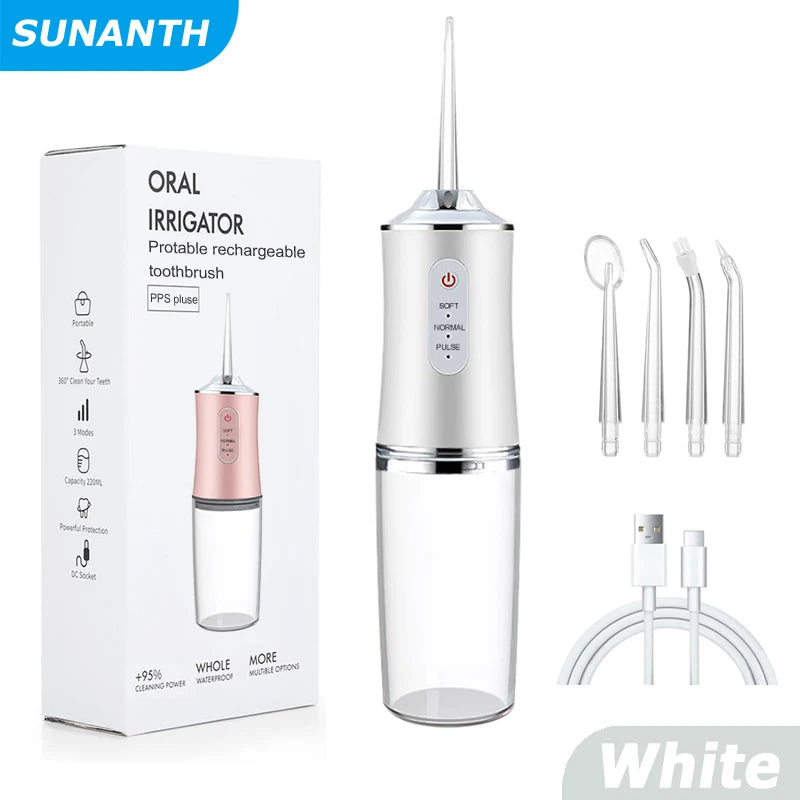 Irrigador Oral portátil, limpieza de dientes
