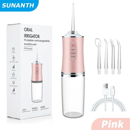 Irrigador Oral portátil, limpieza de dientes
