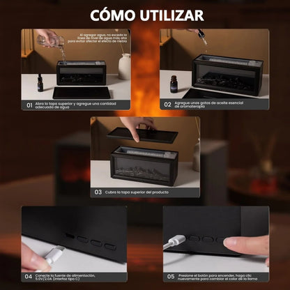 Difusor de aire para chimenea