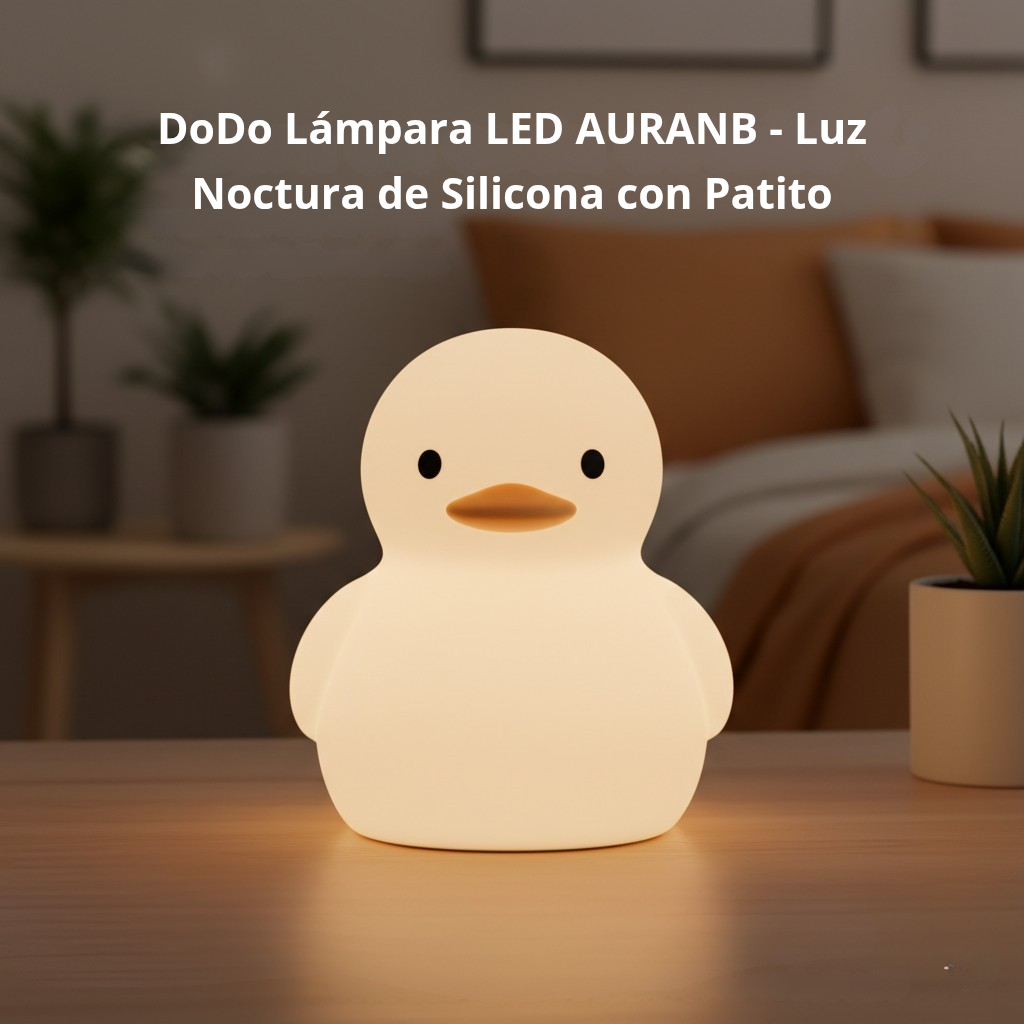 DoDo Lámpara LED AURANB – Luz Nocturna de Silicona con Patito