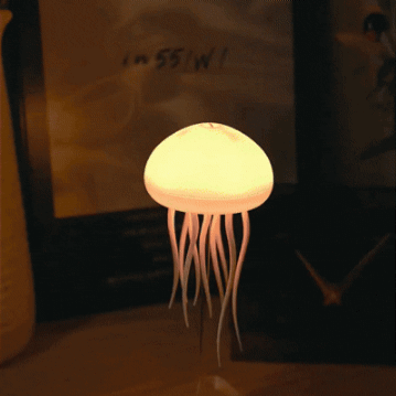 Led night de medusa giratoria