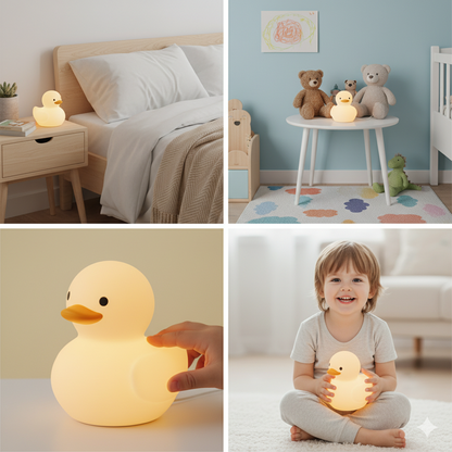 DoDo Lámpara LED AURANB – Luz Nocturna de Silicona con Patito