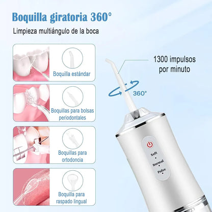 Irrigador Oral portátil, limpieza de dientes
