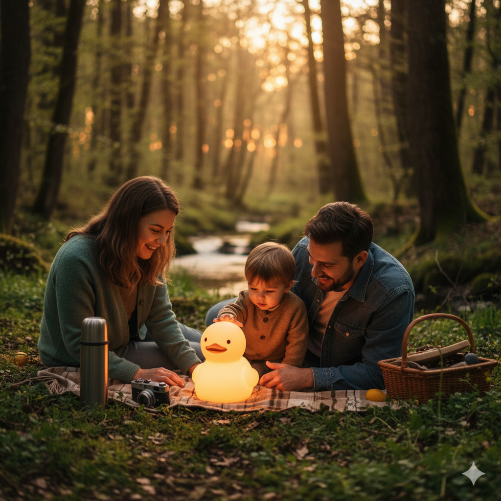 DoDo Lámpara LED AURANB – Luz Nocturna de Silicona con Patito